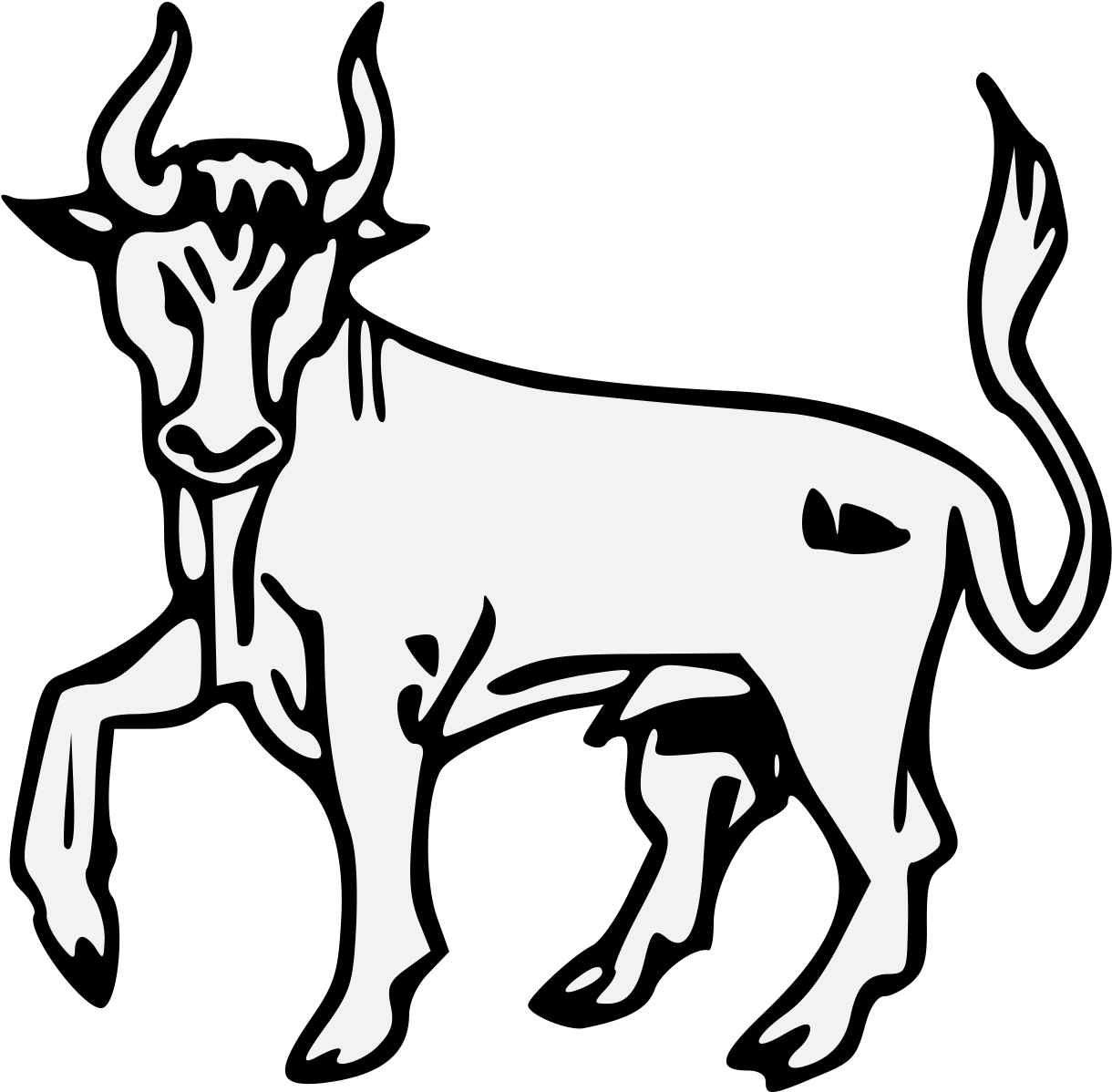 Stylized Bull Illustration