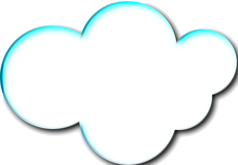 Stylized Cartoon Cloud Graphic