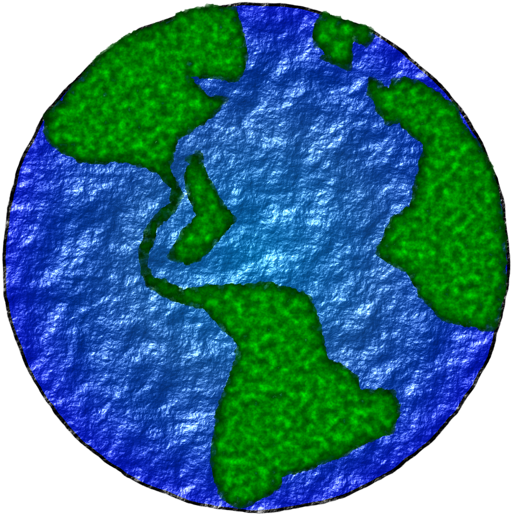 Stylized Cartoon Earth Texture