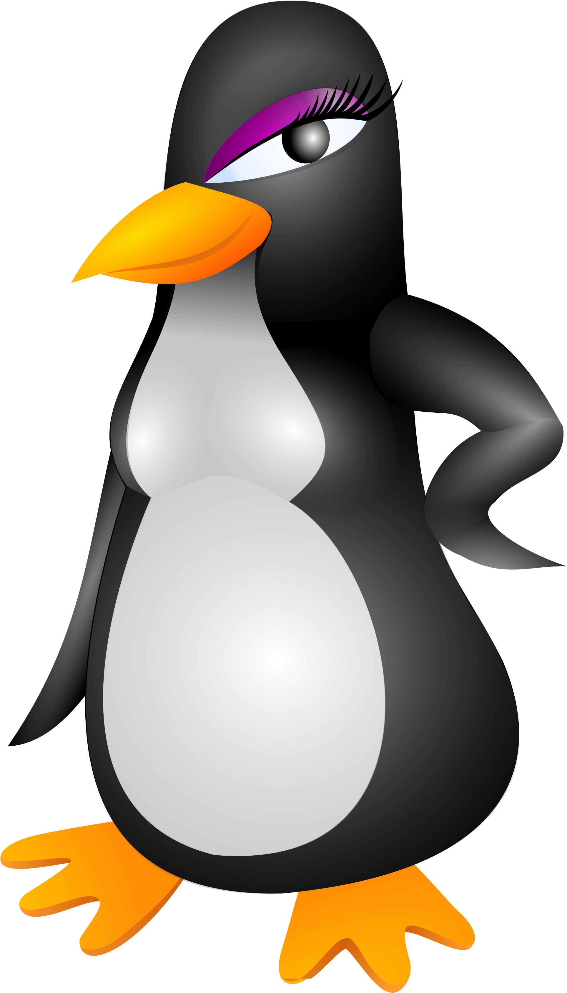 Stylized Cartoon Penguin