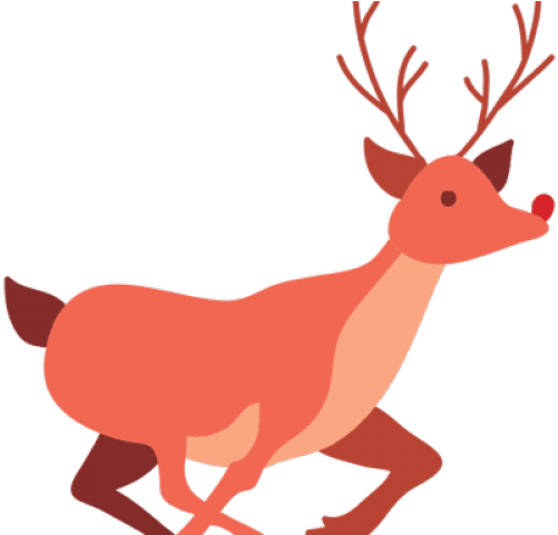 Stylized Cartoon Reindeer Illustration