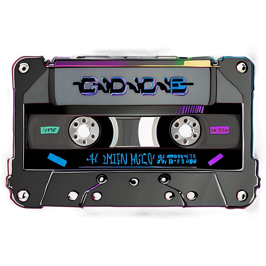 Stylized Cassette Tape Png 10