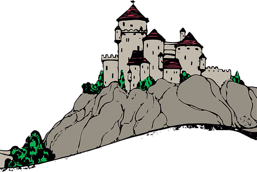 Stylized Castle Illustration