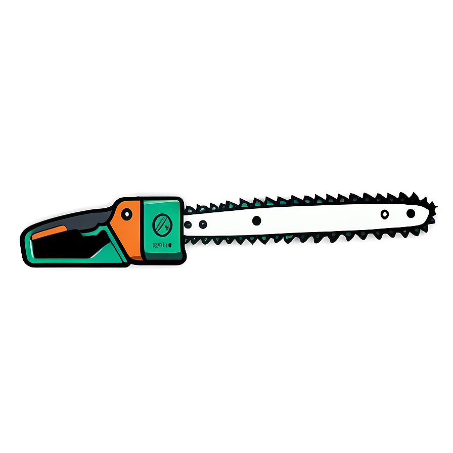 Stylized Chainsaw Artwork Png 05252024