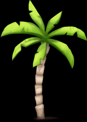 Stylized Coconut Tree Illustration