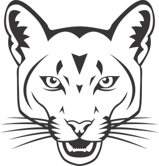 Stylized Cougar Graphic