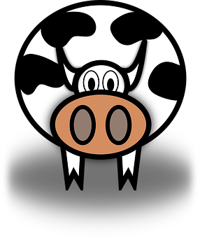 Stylized Cow Illustration