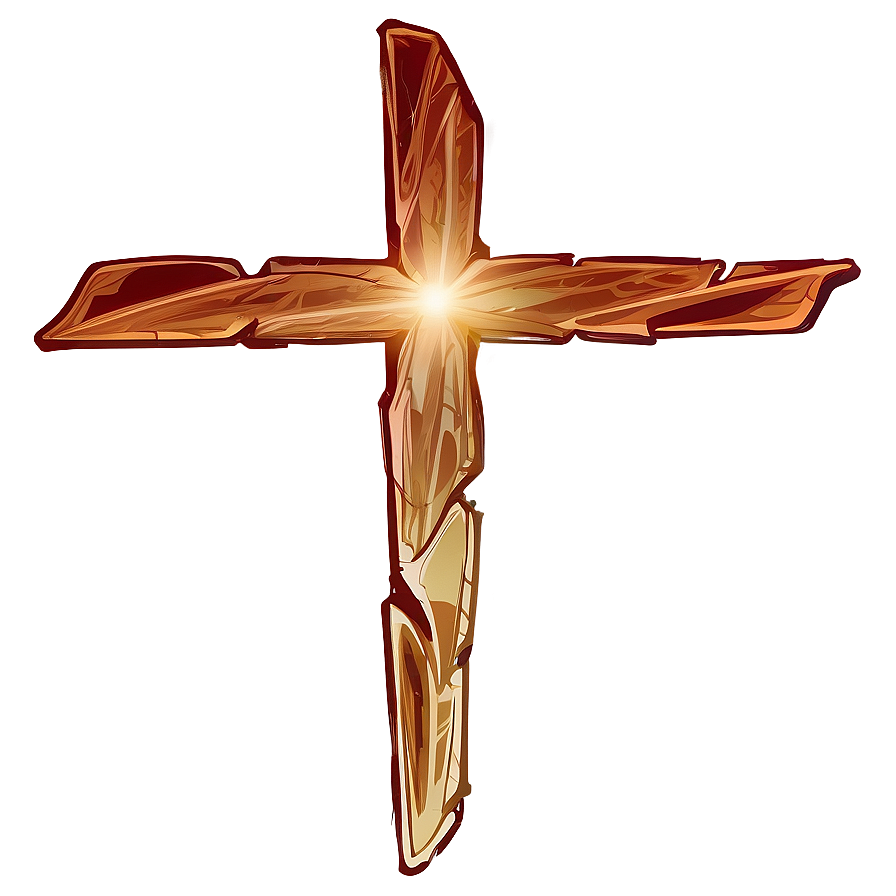 Stylized Cross Drawing Png 04302024