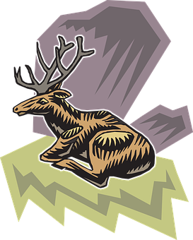 Stylized Deer Illustration