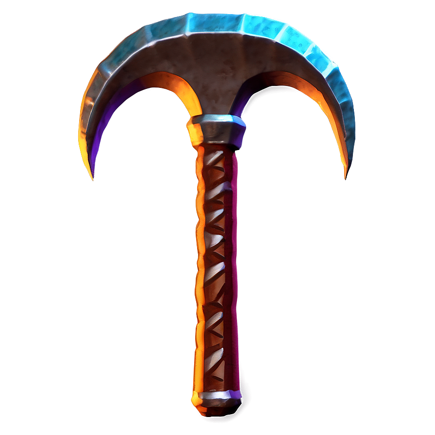 Stylized Diamond Pickaxe Png 06122024