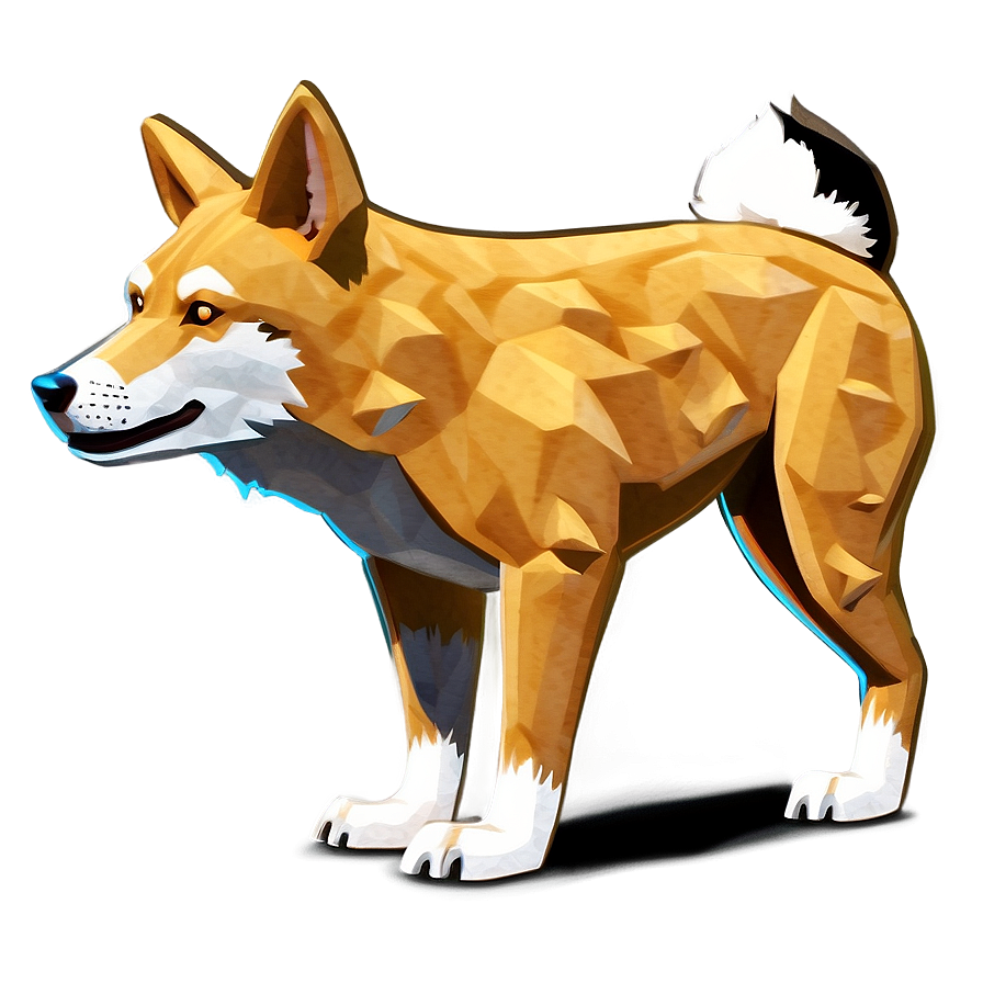 Stylized Dingo Art Png Bij44