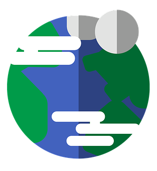 Stylized Earth Graphic