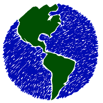 Stylized Earth Illustration