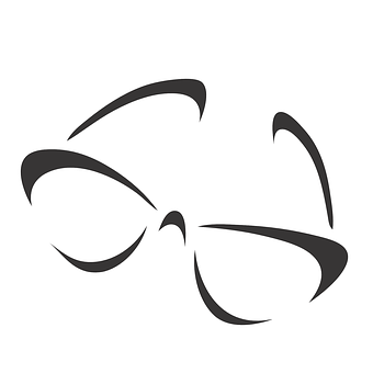 Stylized Eyeglasses Graphic