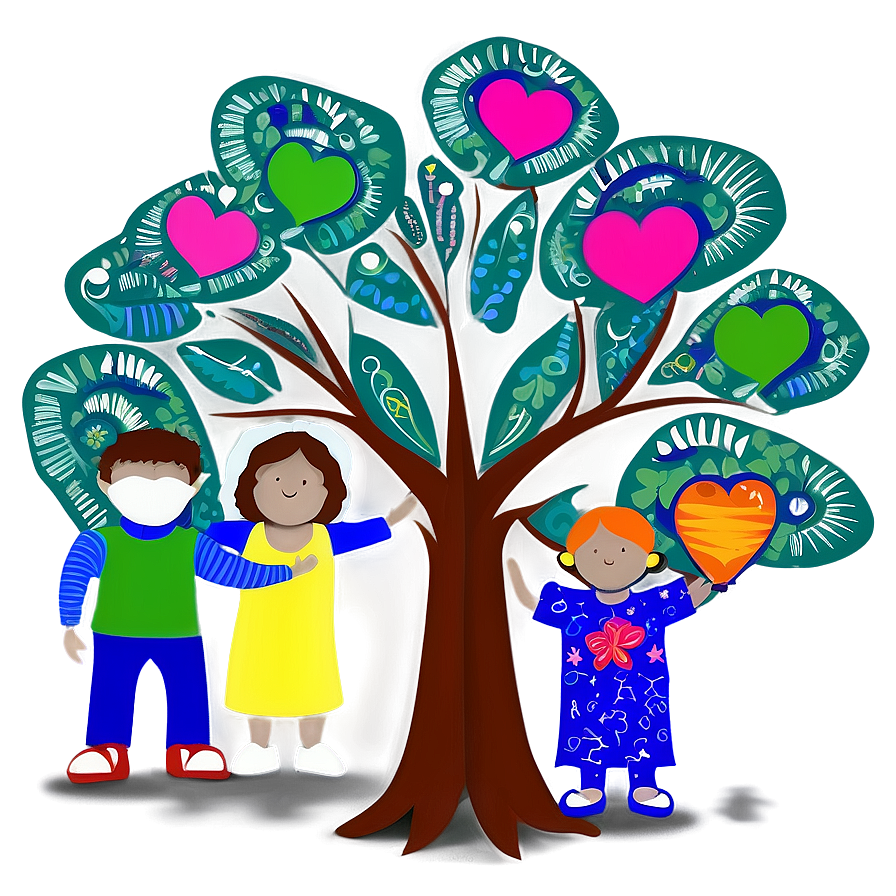 Stylized Family Reunion Tree Png Vuc11