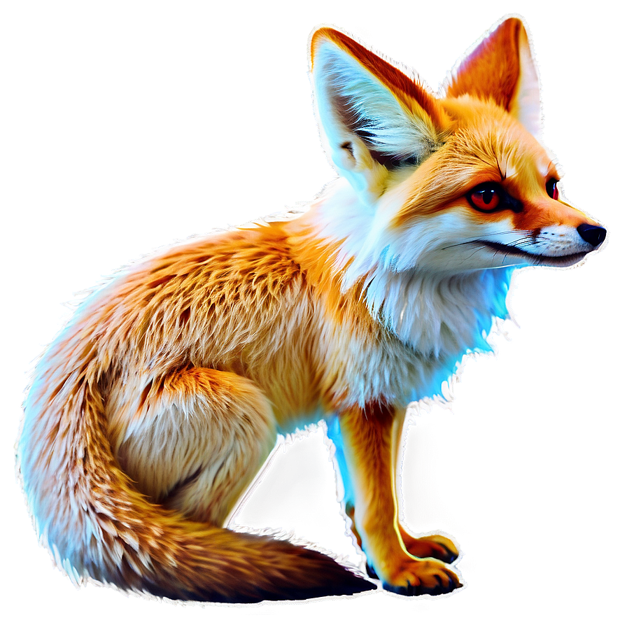 Stylized Fennec Fox Icon Png Rak