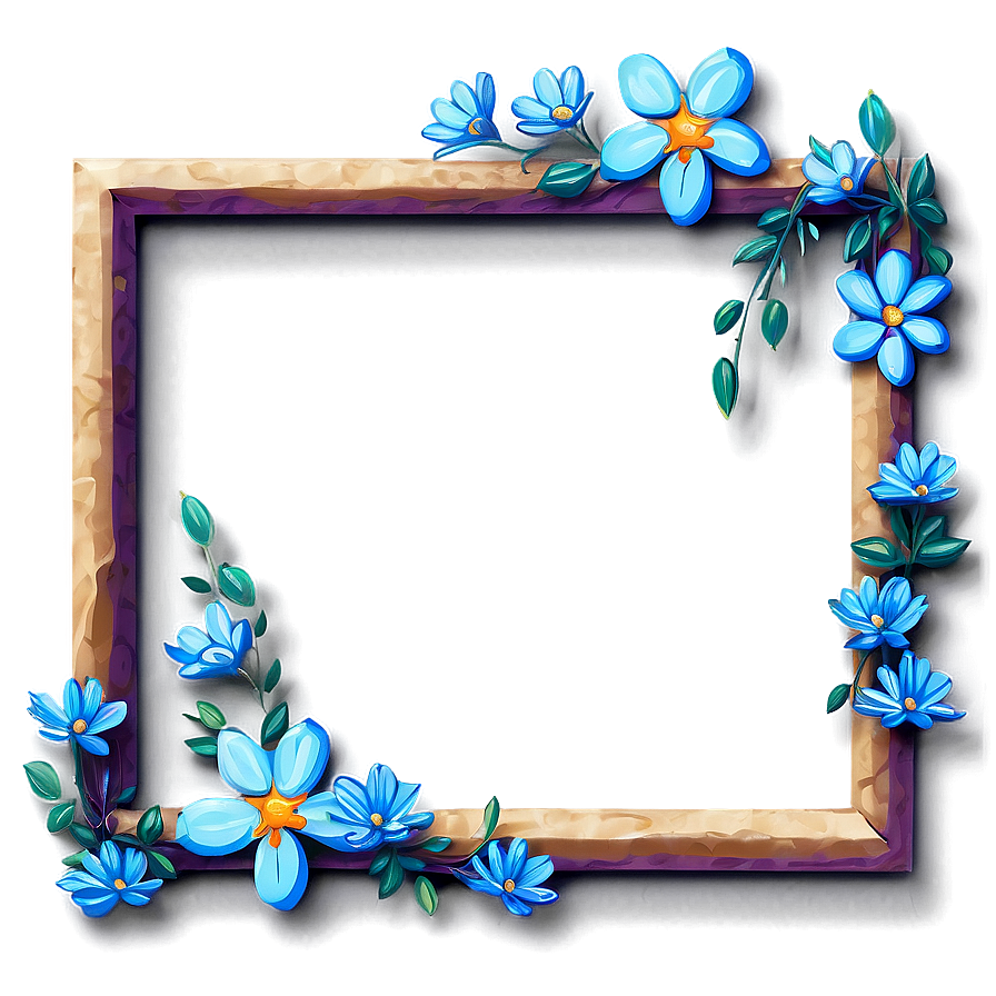 Stylized Flower Frame Png Sif59