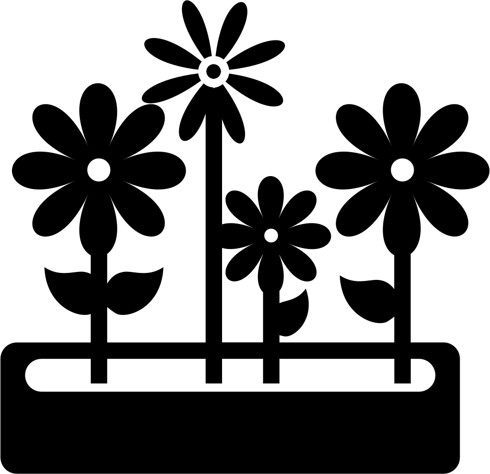 Stylized Flower Icons Vector