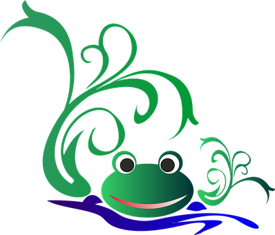 Stylized Frog Graphic