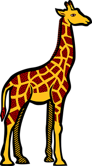 Stylized Giraffe Artwork