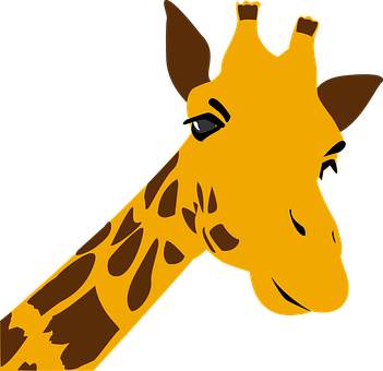 Stylized Giraffe Portrait