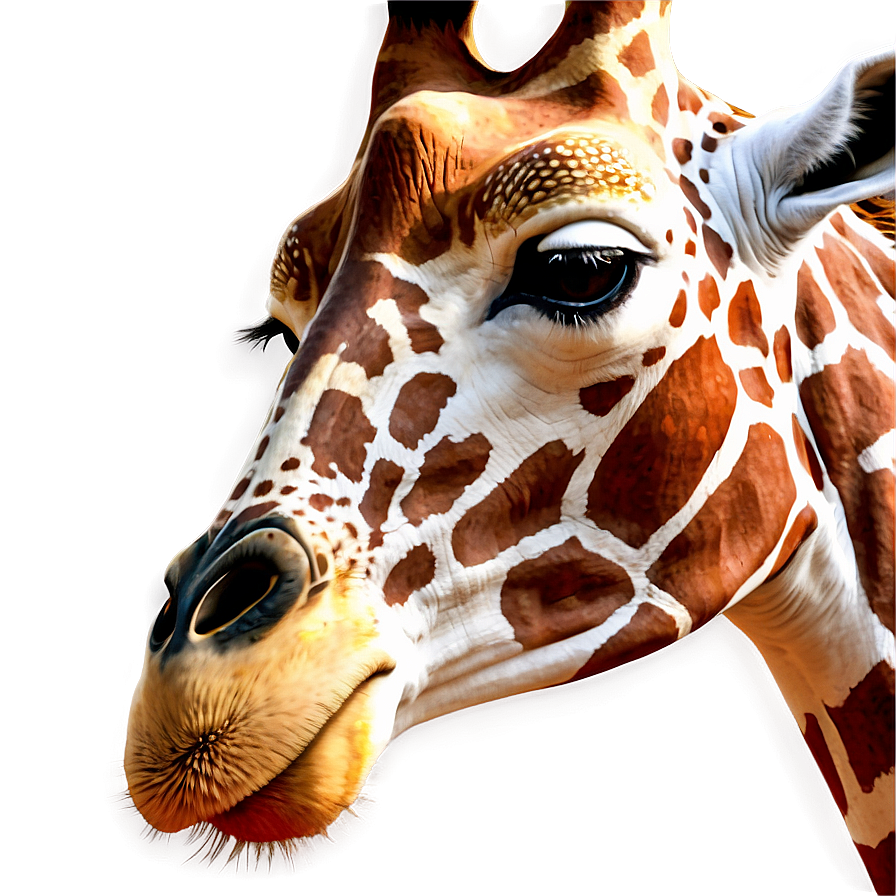 Stylized Giraffe Profile Png 49