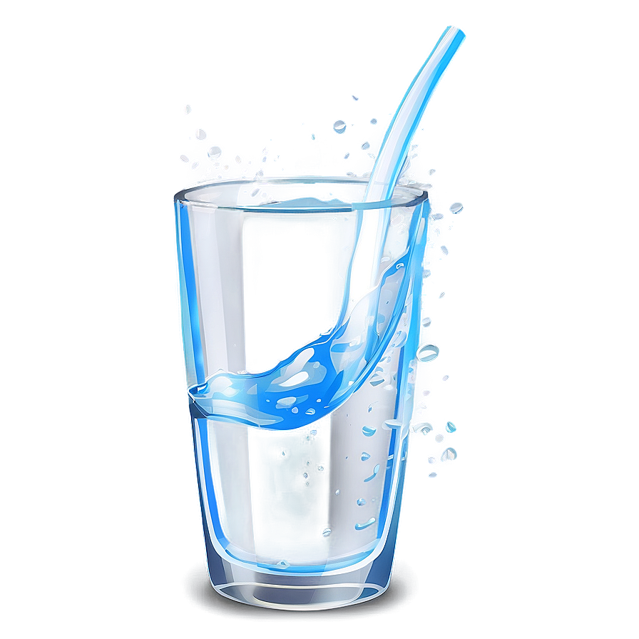 Stylized Glass Of Water Png Mvr