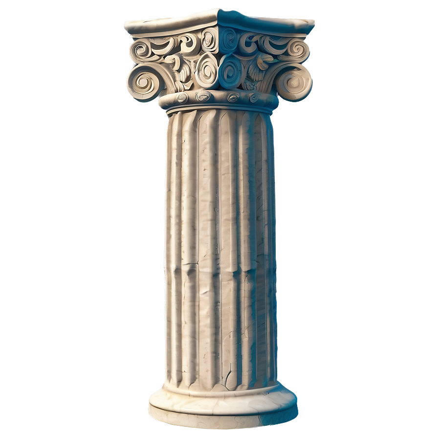 Stylized Greek Pillar Png Xna