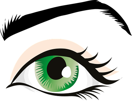 Stylized Green Eye Graphic