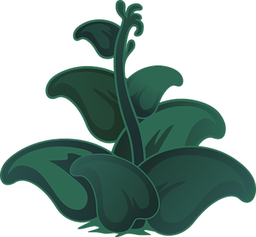 Stylized Green Plant Illustration