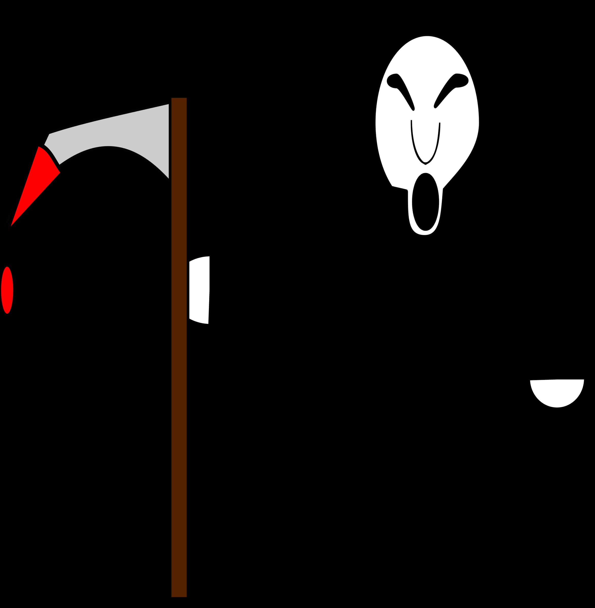 Stylized Grim Reaper Graphic