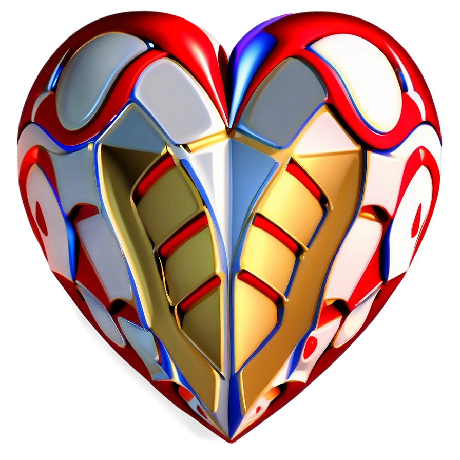 Stylized Heart Vector Png 06132024