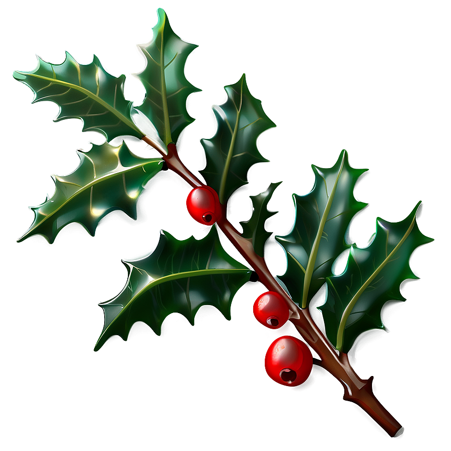 Stylized Holly Png 05252024