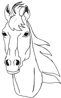 Stylized Horse Head Vector