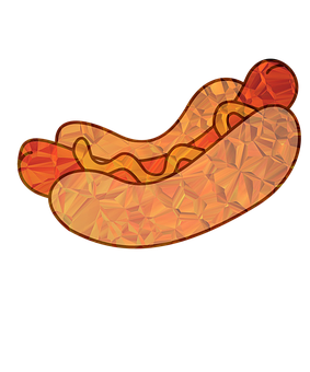 Stylized Hotdog Illustration