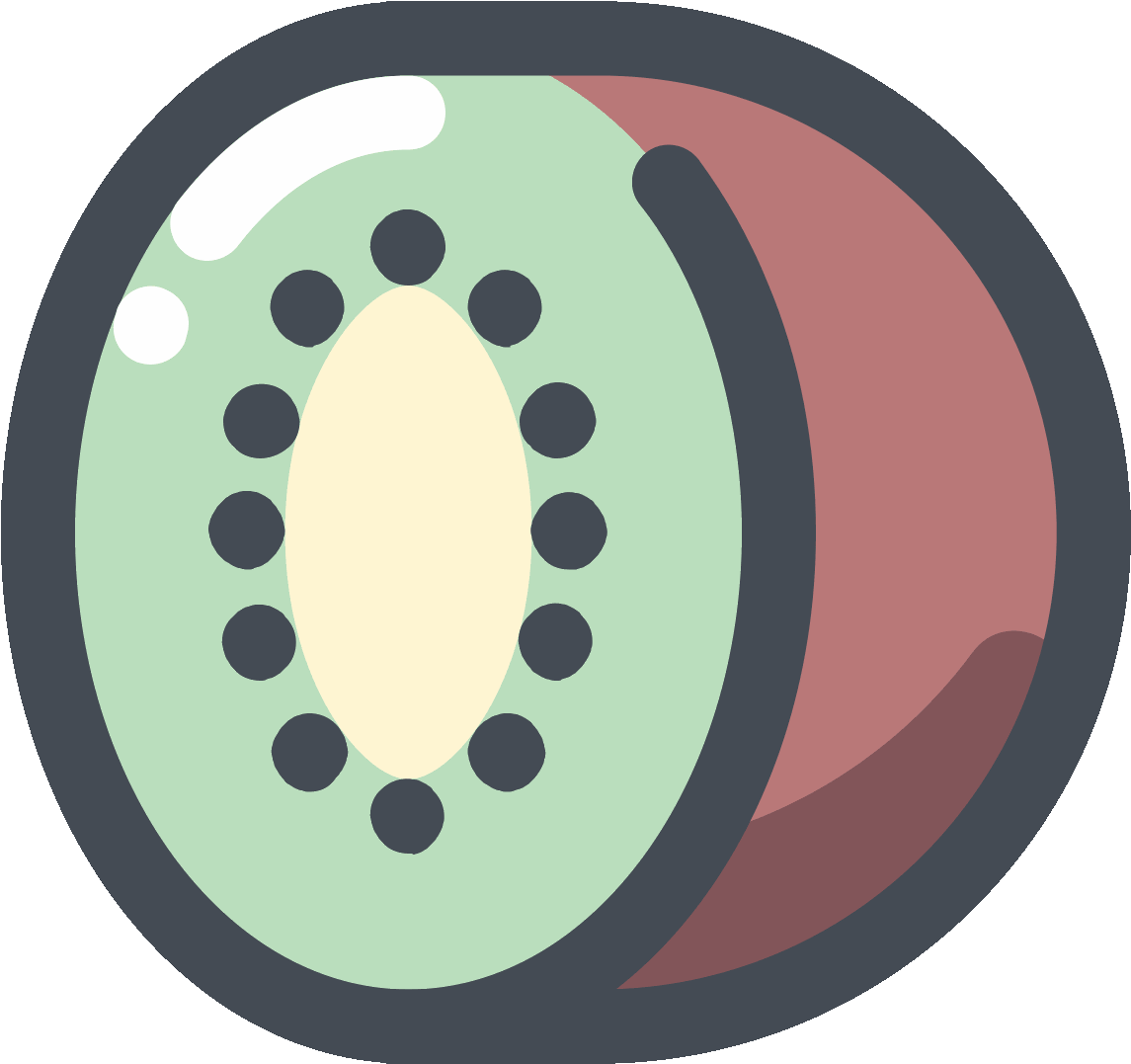 Stylized Kiwi Fruit Graphic