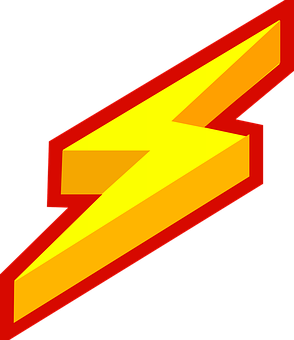 Stylized Lightning Bolt Graphic