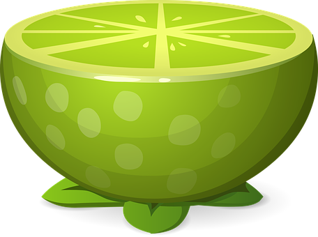 Stylized Lime Bowl Illustration