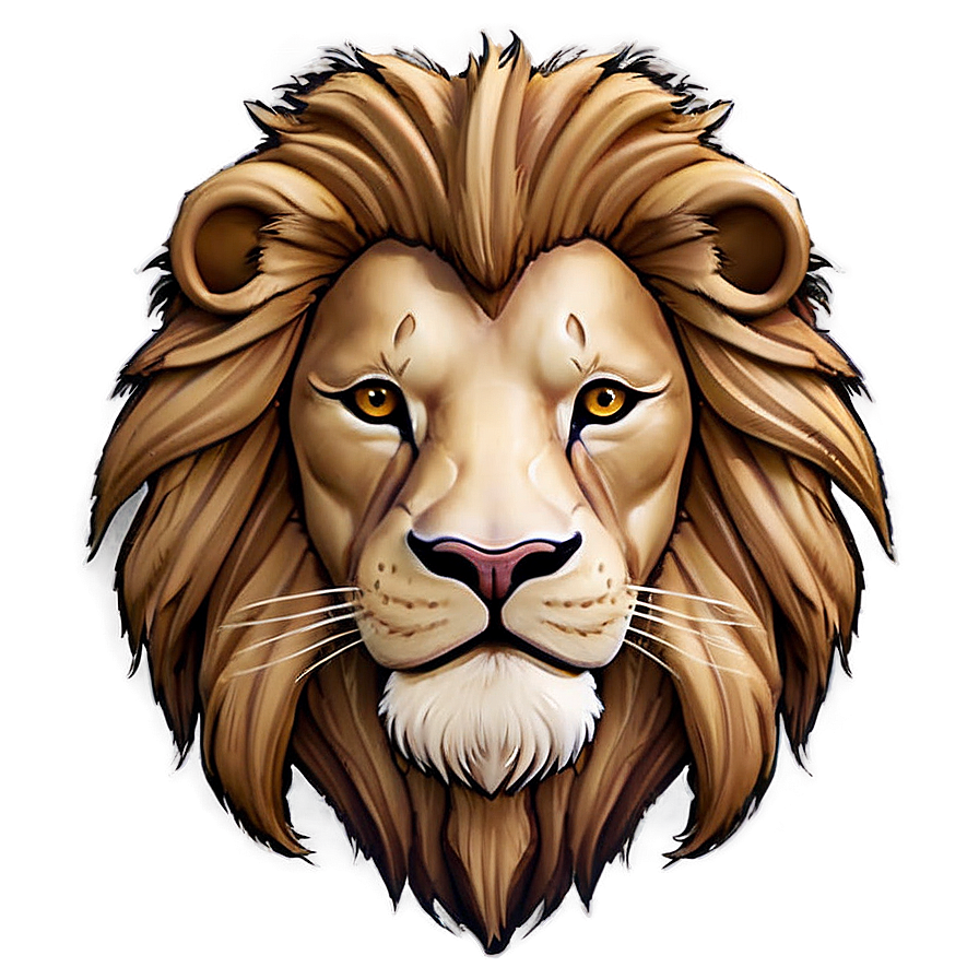 Stylized Lion Face Png Fnh