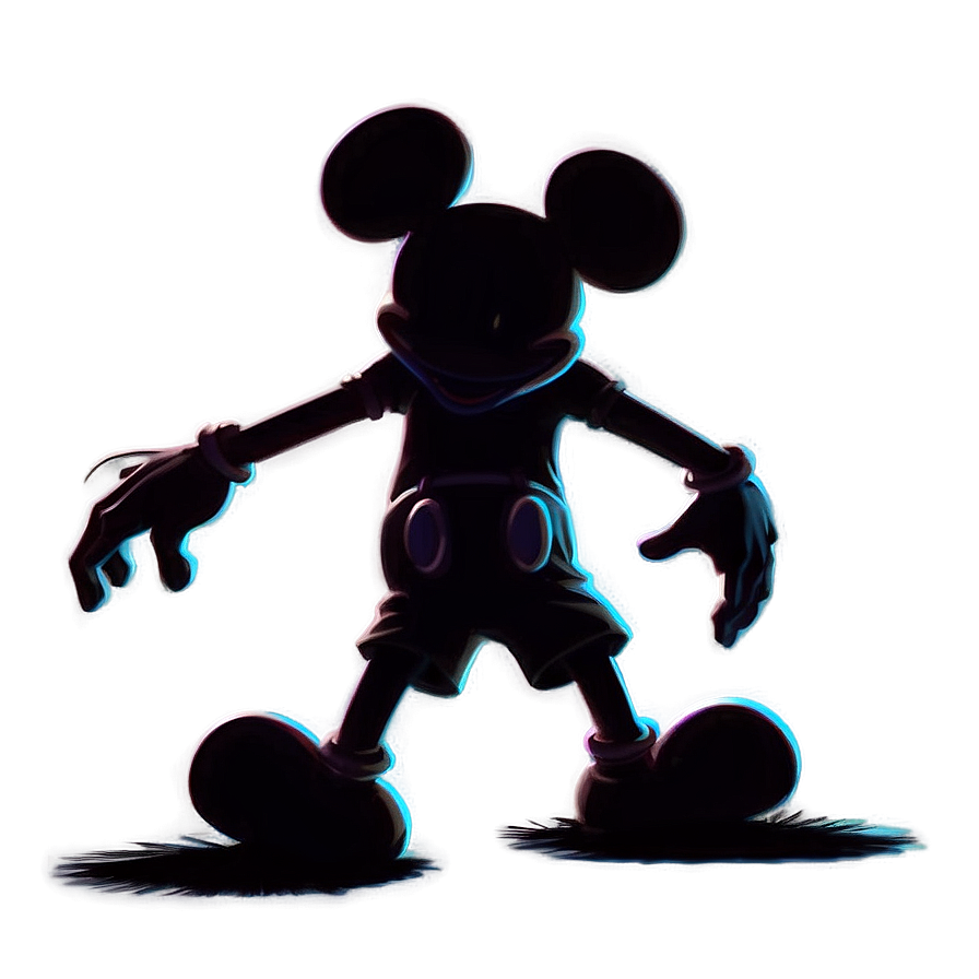 Stylized Mickey Mouse Silhouette Png 74