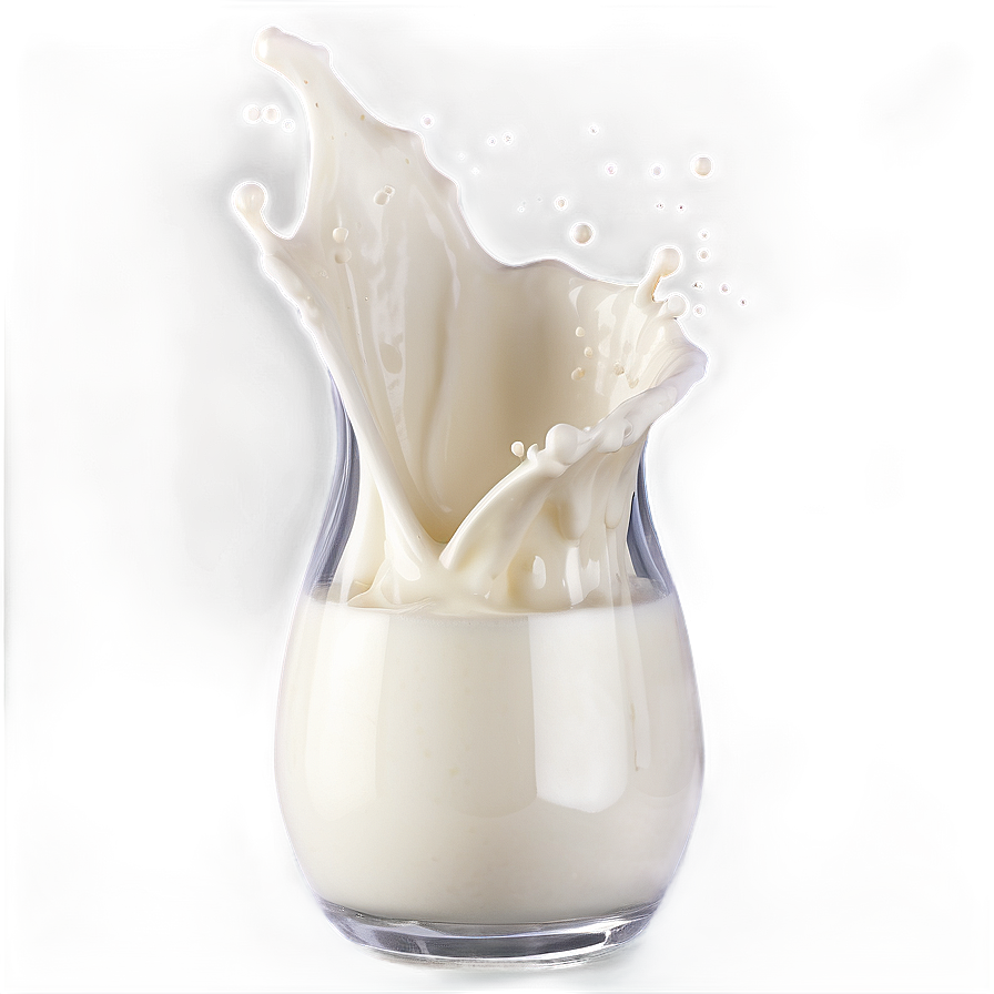 Stylized Milk Splash Png 33