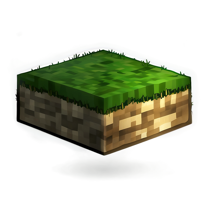 Stylized Minecraft Grass Block Png 59