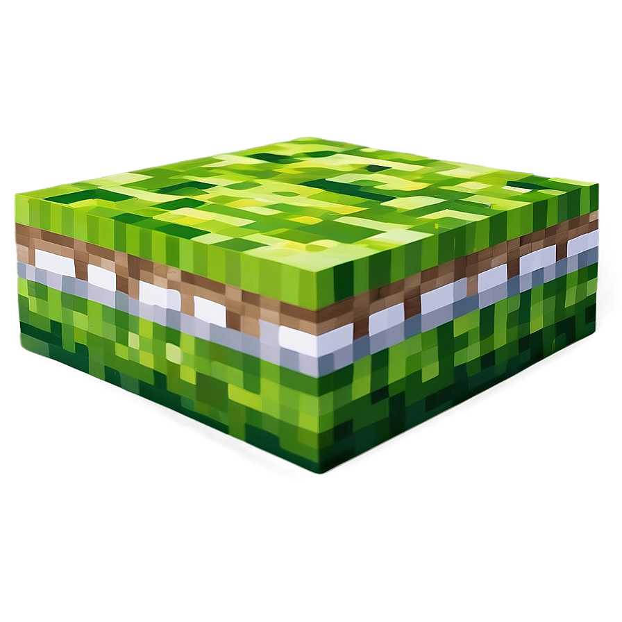 Stylized Minecraft Grass Block Png Mbv9