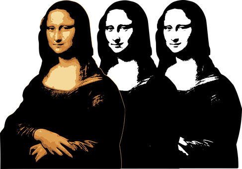 Stylized Mona Lisa Artwork