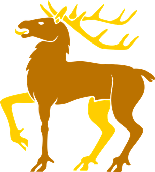 Stylized Moose Silhouette