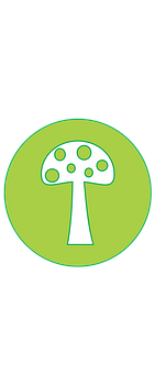 Stylized Mushroom Icon