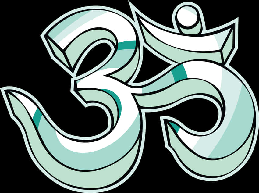 Stylized Om Symbol Art