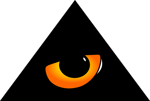 Stylized Orange Eye Graphic