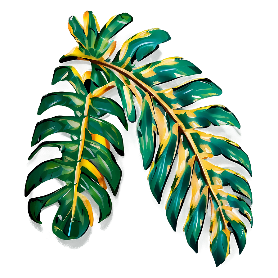 Stylized Palm Leaves Png 05252024