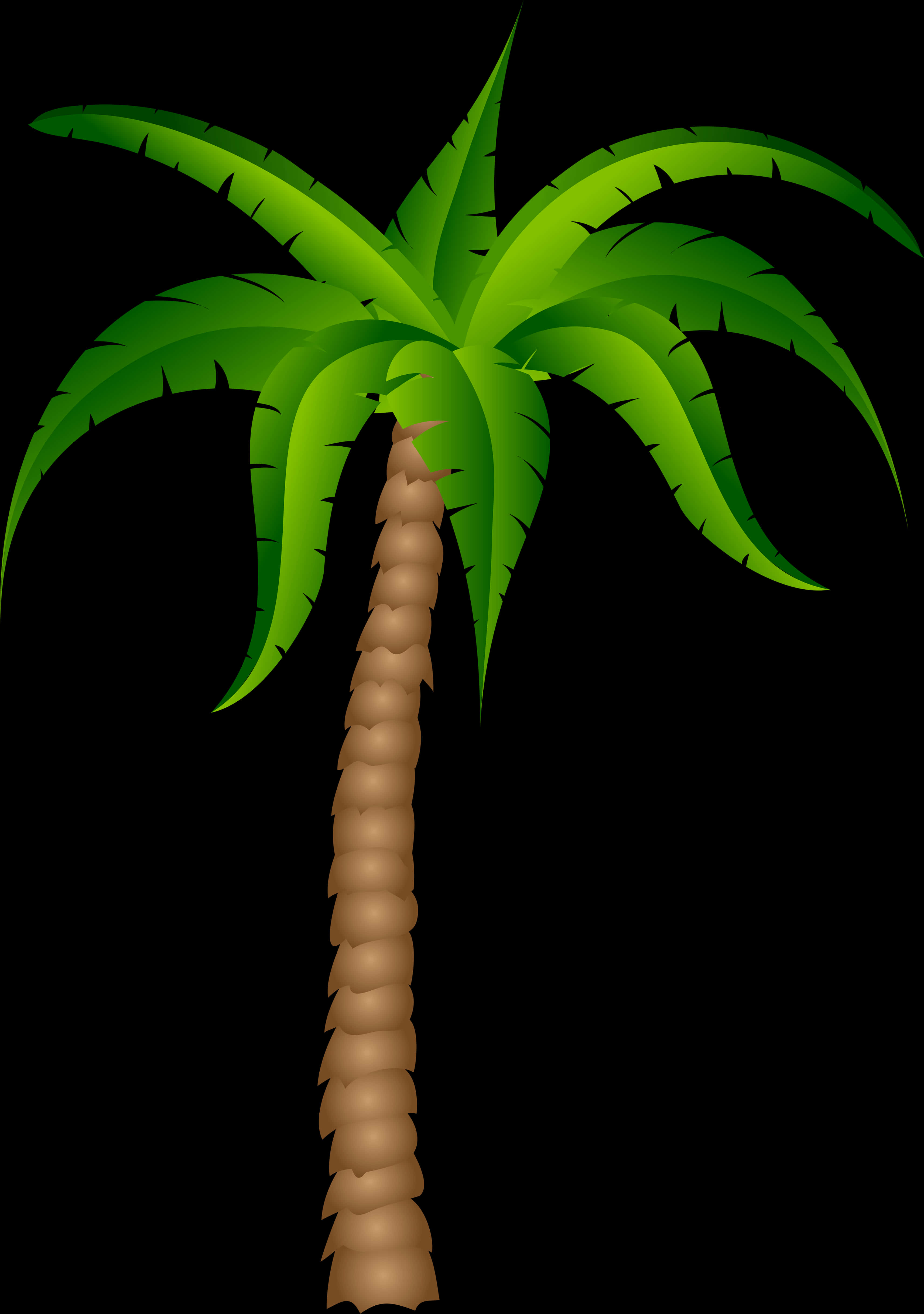 Stylized Palm Tree Graphic